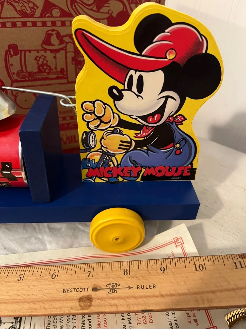 Classic Ltd Edition Mickey Mouse Choo Choo Train Fisher Price 2003 ToyFest COA